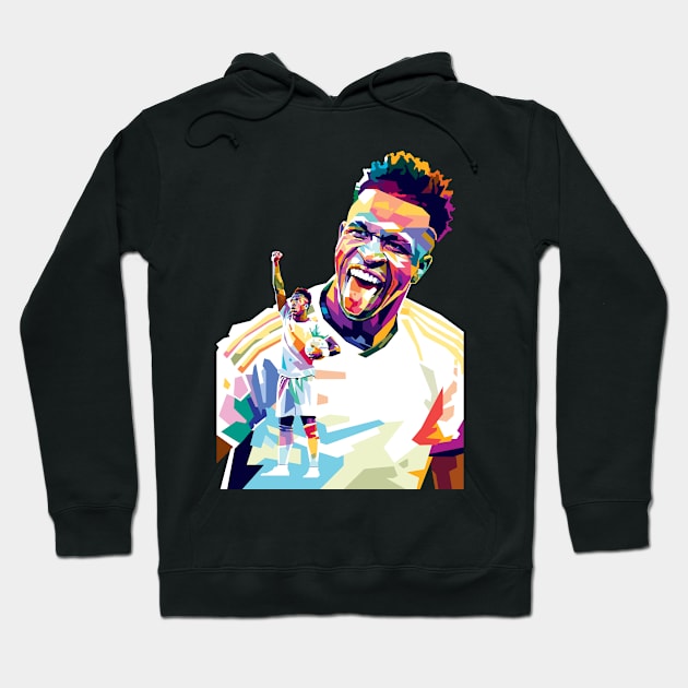 Vinicius jr Fan art illustration Hoodie by RJWLTG